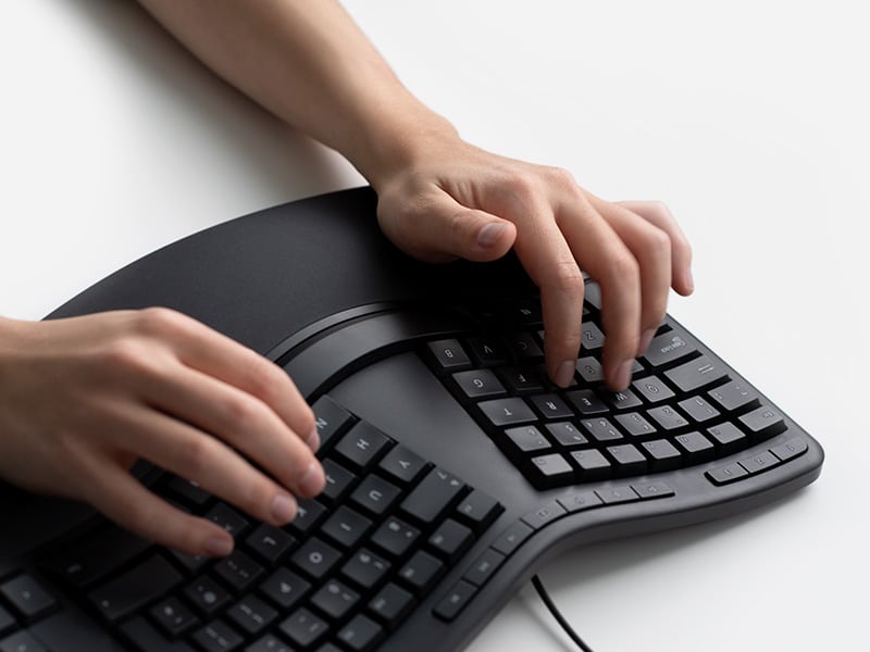 Test d'un clavier ergonomique Microsoft 